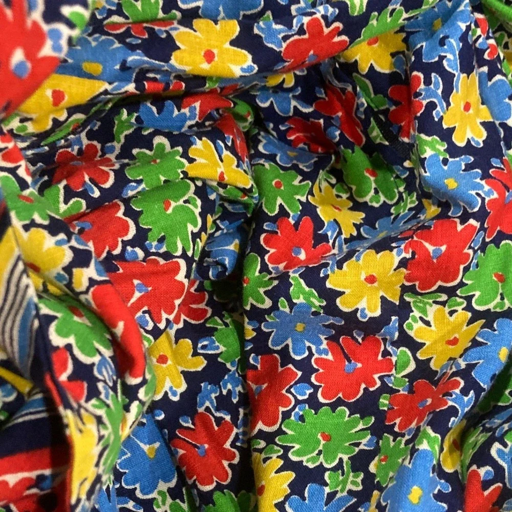 Victor Costa Multicolor Floral Maxi Dress - Medium- Vintage 70s Luxury Brand